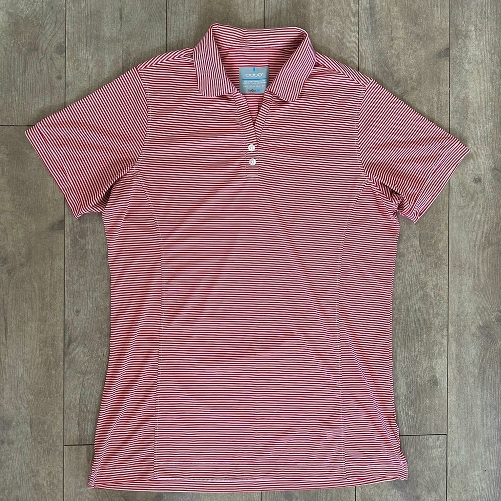 OOBE Hydrochill Short Sleeve Polo Shirt Women’s size medium Golf athletic tennis